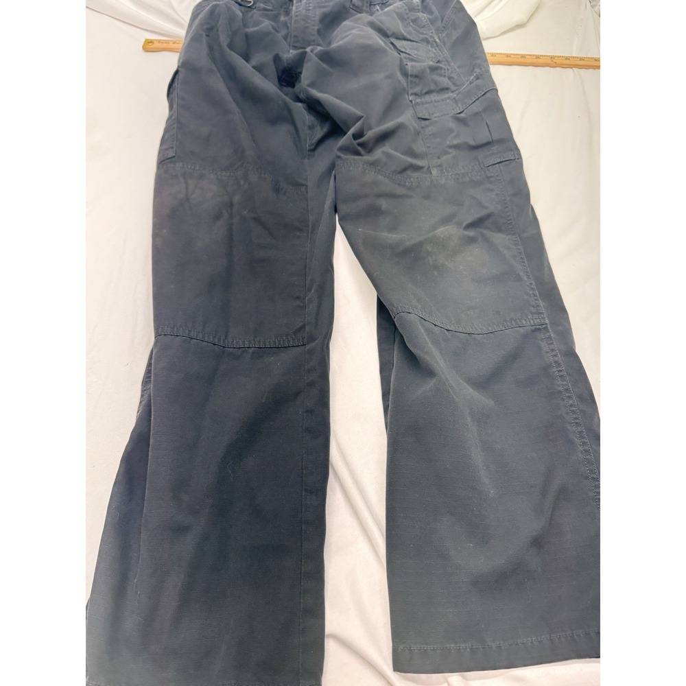 5.11 Tactical Series Black Cotton Cargo Pants Men's 36/34 Ripstop Adjustable Tea